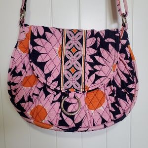 Vera Bradley pink print purse.